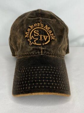 Maker's Mark Brown Distillery Hat Adjustable Oil Cloth Retro Cap The Game